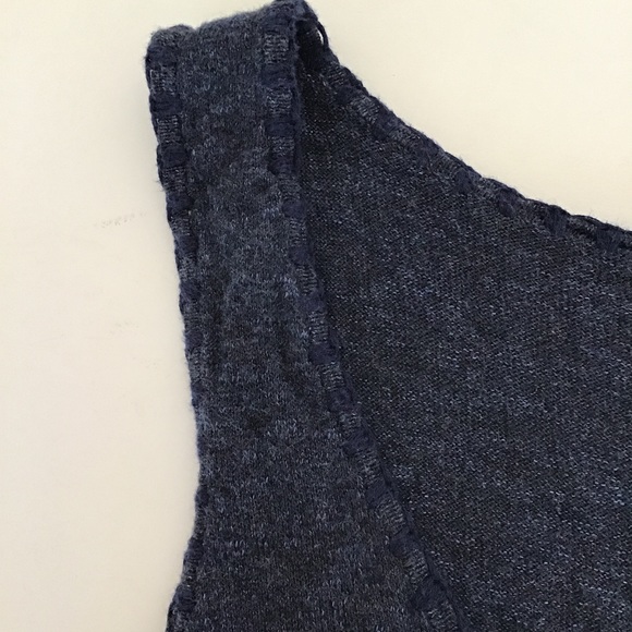 ALICE + OLIVIA BLUE COTTON TIE FRONT TANK TOP MEDIUM - Picture 12 of 15